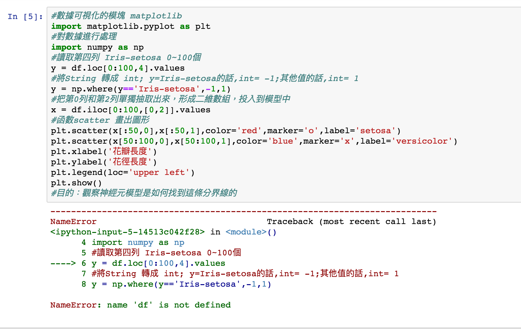  df Is Not Defined 