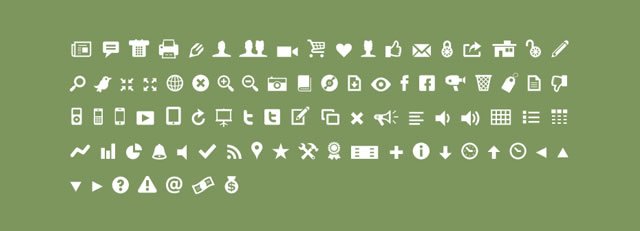 29个免费网页图标字体以及使用方法_ 图片描述