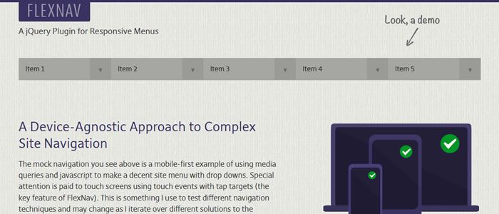 帮助你实现响应式导航的jQuery插件_ 图片描述