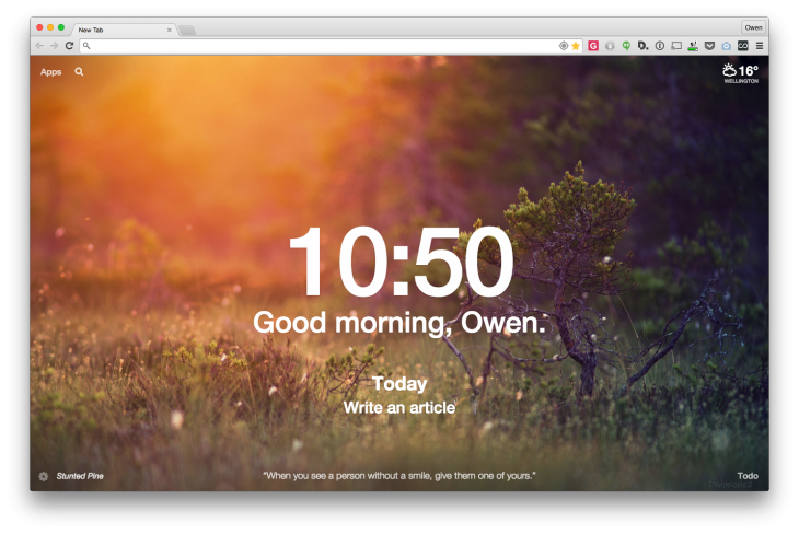 8款Chrome插件让你的标签页更酷炫_ 图片描述