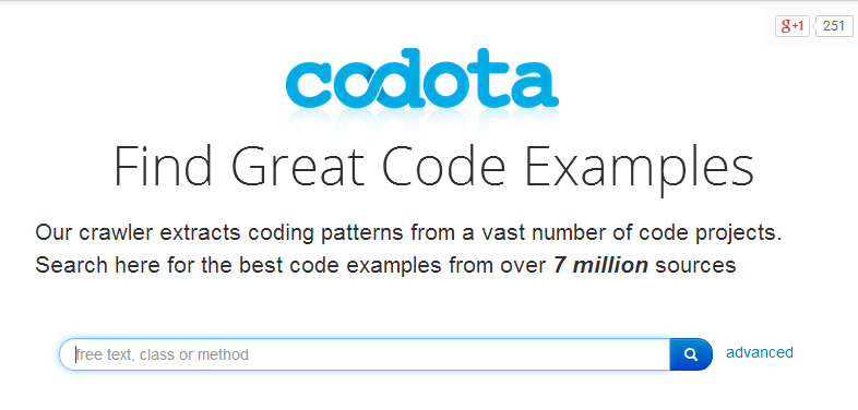 搜索最好的Android代码——Android开发工具之Codota_ 图片描述