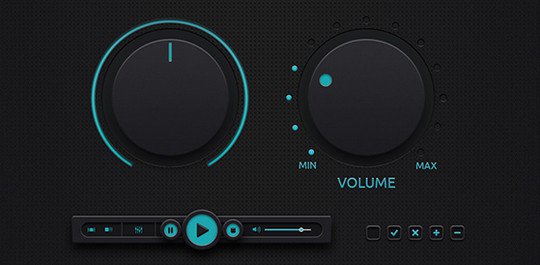 12个高品质按钮UIPSD素材_ 图片描述