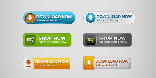 12个高品质按钮UIPSD素材_ 图片描述