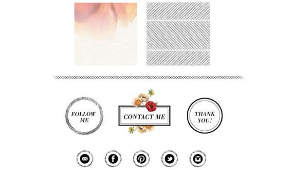 19个以水彩风格为主的网页设计_ 图片描述