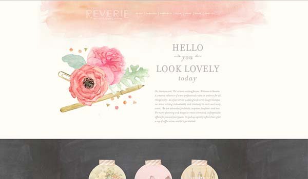 19个以水彩风格为主的网页设计_ 图片描述
