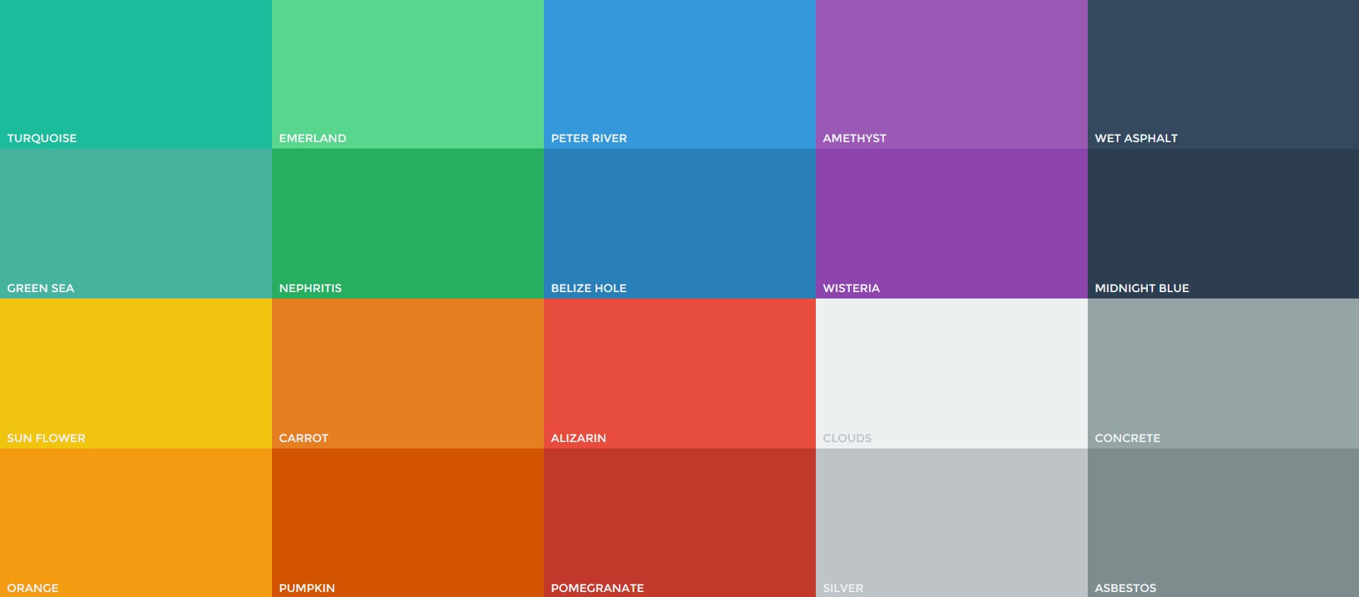 为什么要使用【扁平化】设计?探究扁平化的前世与今生!_ 扁平化设计配色方案