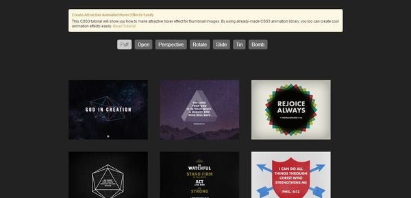 17个有趣实用的CSS3悬停效果教程_ 图片描述