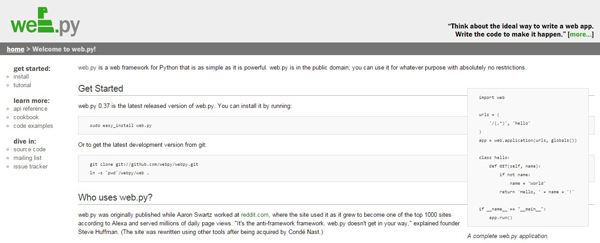 10个用于Web开发的最好Python框架_ 图片描述