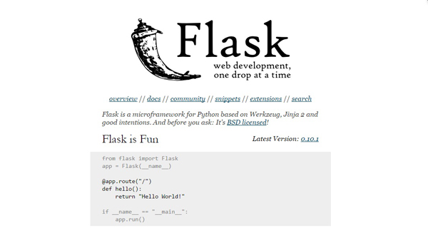 10个用于Web开发的最好Python框架_ 图片描述