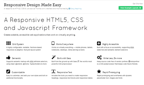 2015年有用的16大免费的响应式HTML5框架_ 图片描述