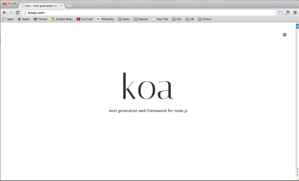 10个最好的Node.jsMVC框架_ Koa