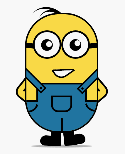 纯CSS3画出小黄人并实现动画效果_ 图片描述