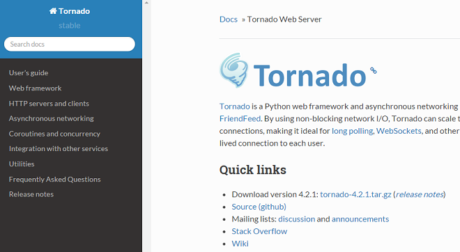 6个最佳的开源Python应用服务器_ Tornado