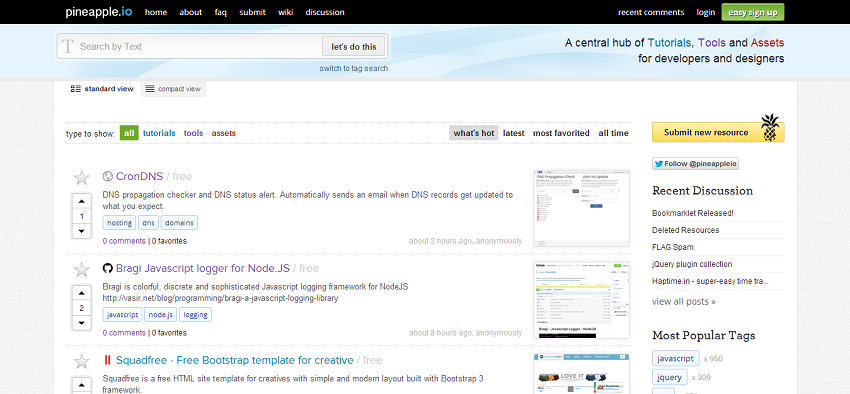 程序员常去的14个顶级开发社区_ Pineapple
