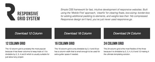 20个响应式的CSS和网格框架_ 图片描述