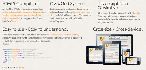 20个响应式的CSS和网格框架_ 图片描述