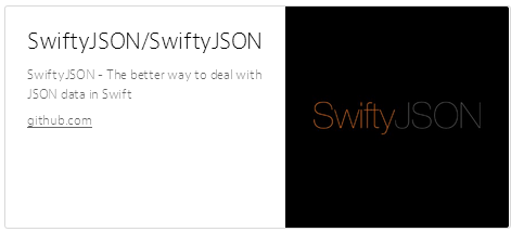 学习Swift不能错过的10大开源项目_ SwiftyJSON