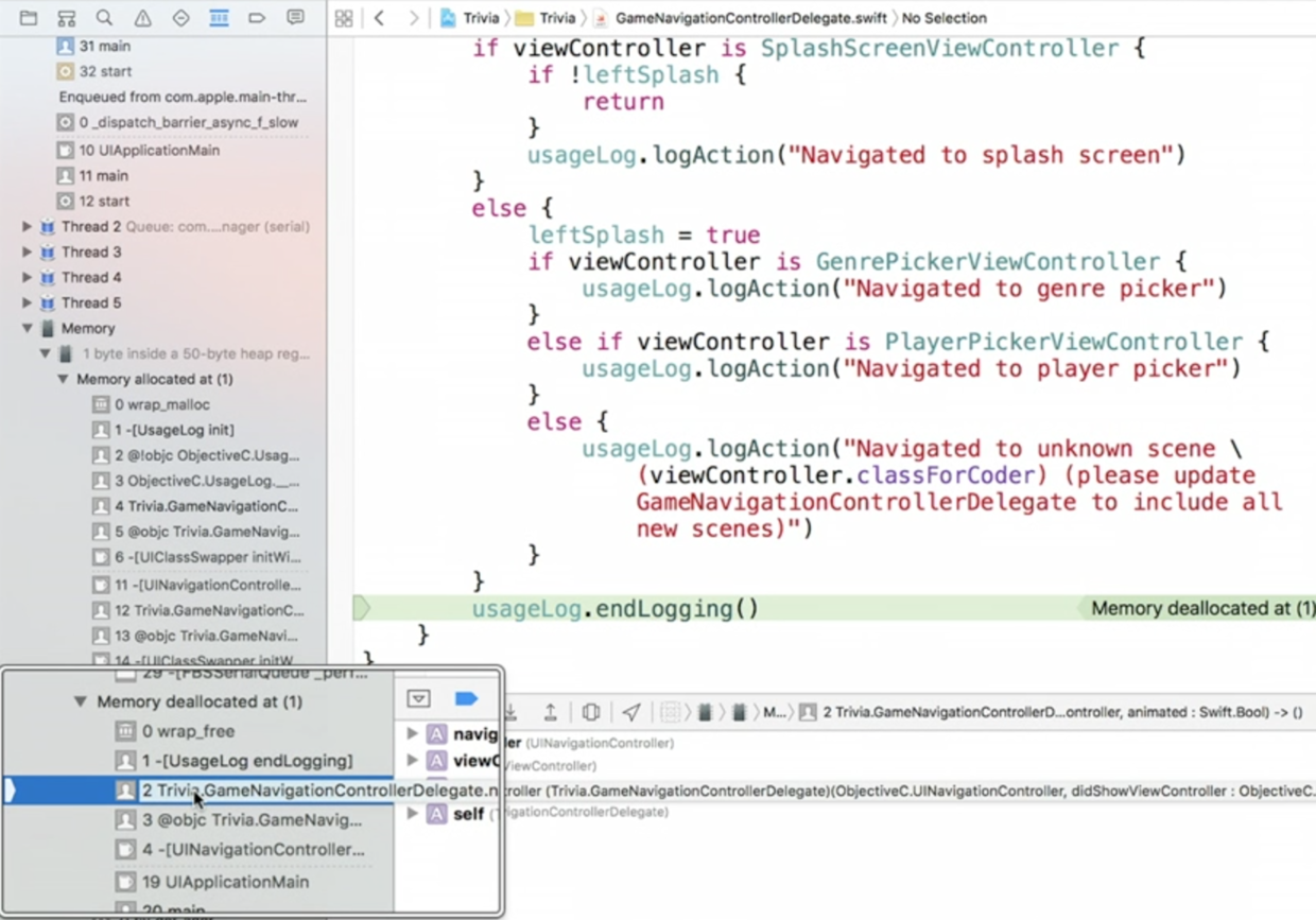 Xcode7中你一定要知道的炸裂调试神技_ 图片描述