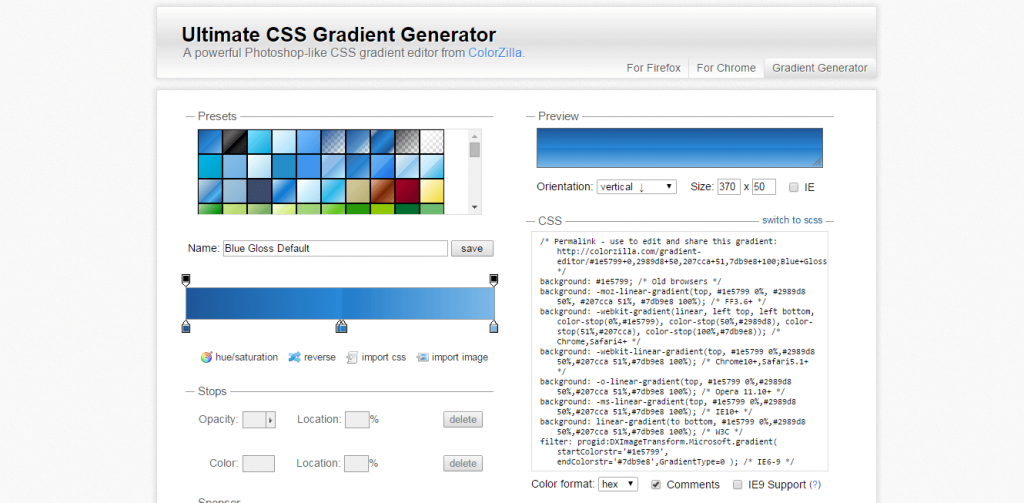 Web开发者选择的最佳HTML5/CSS3代码生成器_ colorzilla