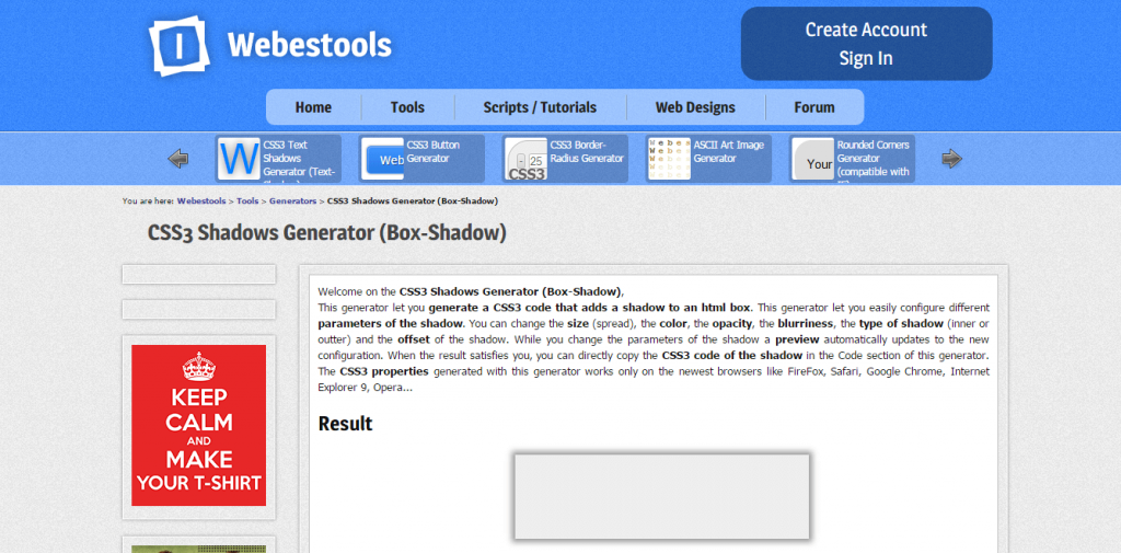 Web开发者选择的最佳HTML5/CSS3代码生成器_ webestools