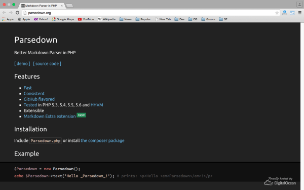 2015年15个最棒的PHP开发工具_ php-tools-parsedown