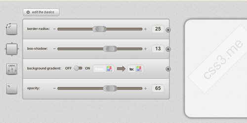 十款精心挑选的在线CSS3代码生成工具_ 图片描述