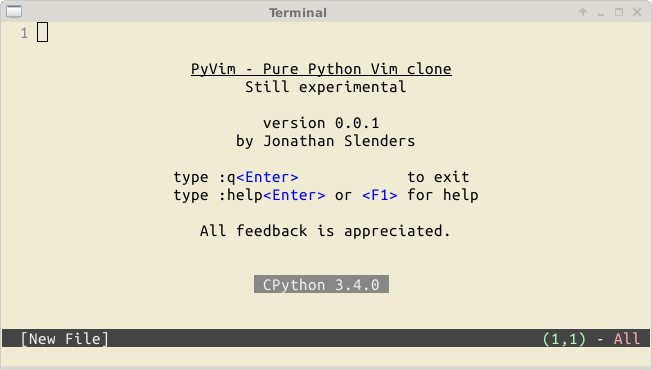 2015年十大流行Python库_ 用Python实现的Vim编辑器