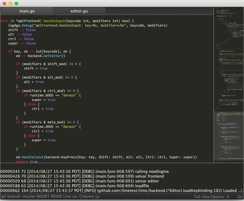 2015年12款最佳的开源文本编辑器_ Lime
