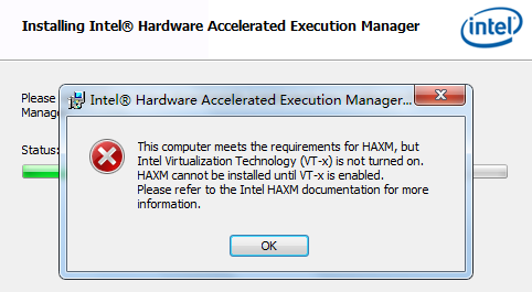 android虚拟机之---intelhaxm不能安装_ 图片描述