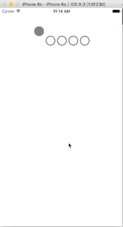 iOS造轮子——跳跃加载动画效果_ 效果