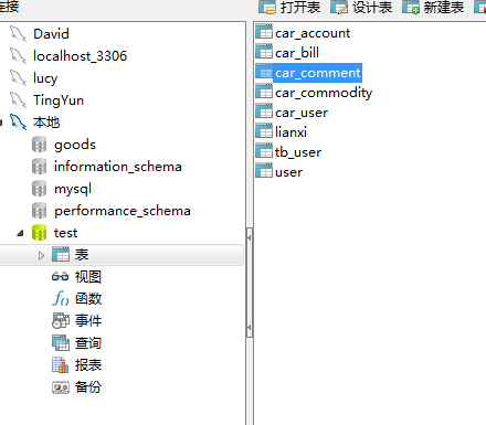 javaweb版本的答答租车系统(扩展更新一)_ 数据库目录