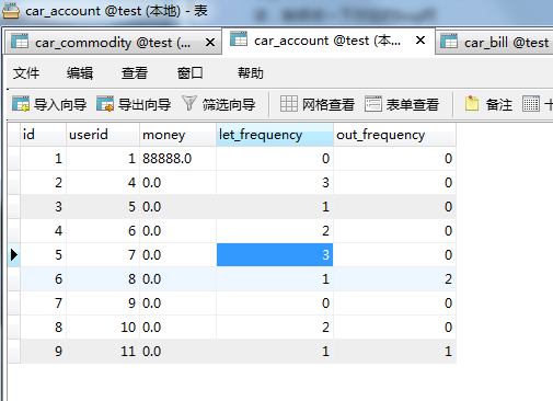 javaweb版本的答答租车系统(扩展更新一)_ 账户表