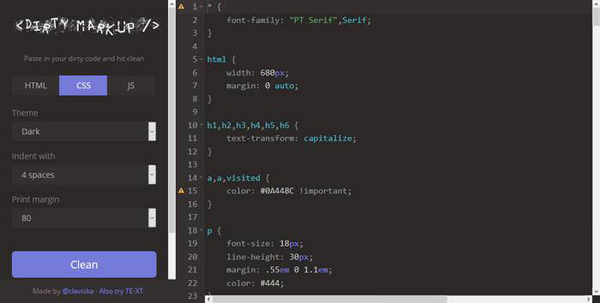 10个优化代码的CSS和JavaScript工具_ 图片描述