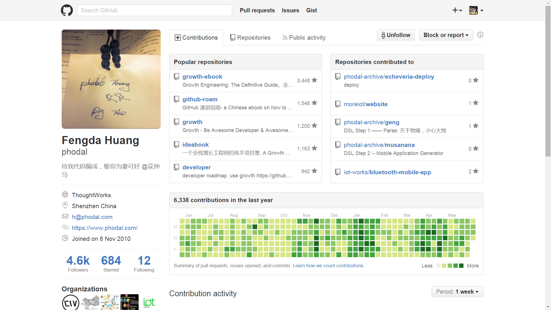 Github连击100天:跟着phodal大神的步伐_ 大侠