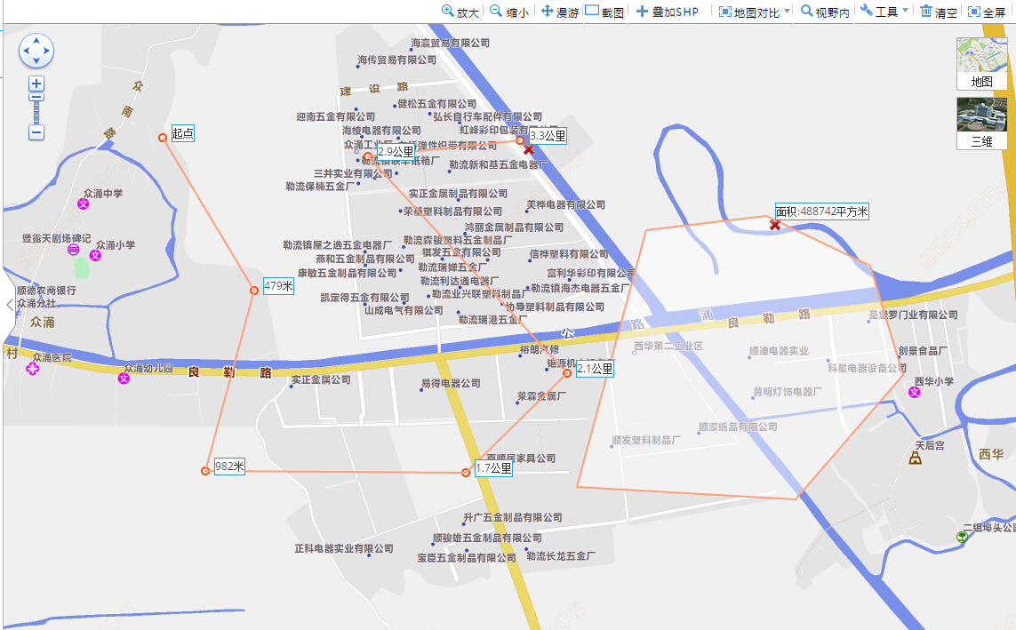 arcgisapiforjs共享干货系列之一自写算法实现地图量算工具_ 图片描述