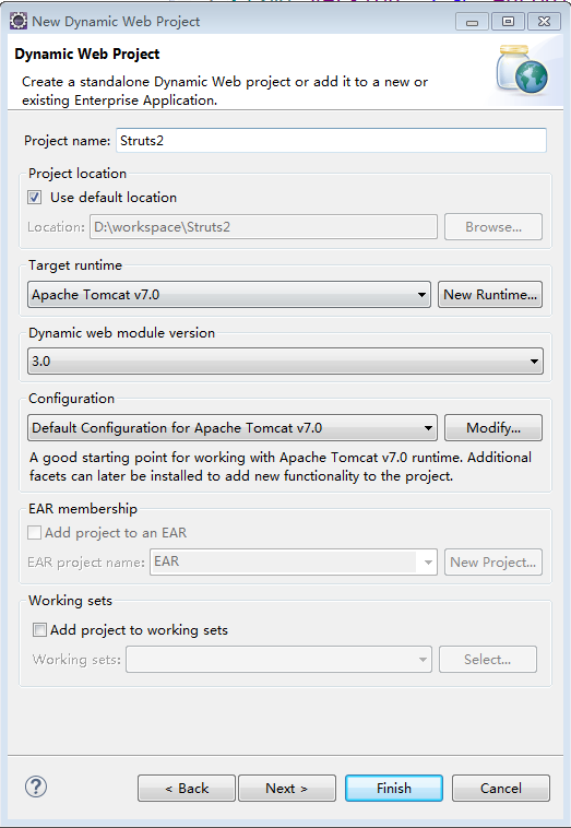 Struts2开发环境搭建指南_ 创建Web项目