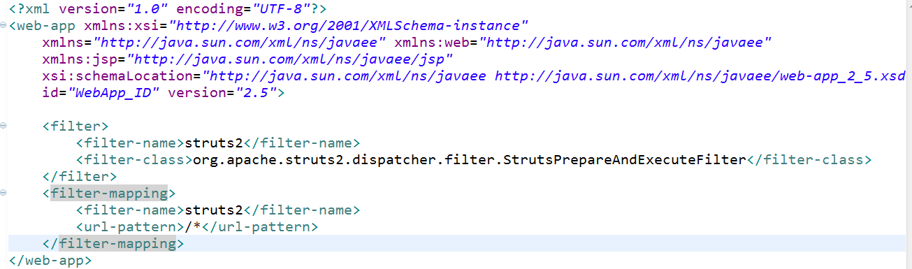 Struts2开发环境搭建指南_ web.xml
