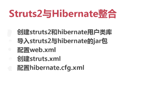 Hibernate整合struts2学习项目笔记_ 图片描述