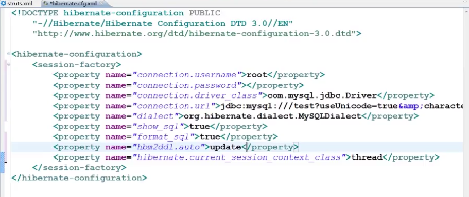 Hibernate整合struts2学习项目笔记_ 图片描述