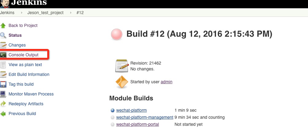 用Jenkins构建一个新工程,我们一起试一下!_ 图片描述