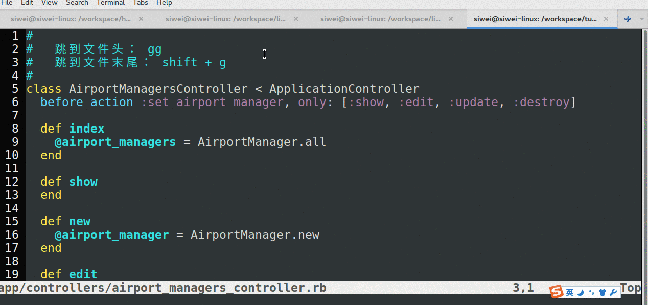世界上最牛的编辑器:Vim2(原创动图演示所有例子!)_ 图片描述