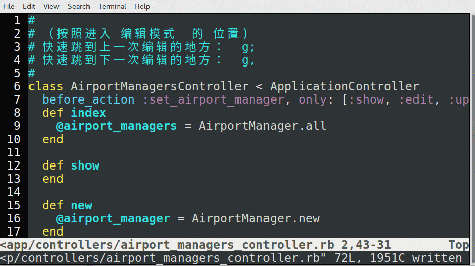 世界上最牛的编辑器:Vim2(原创动图演示所有例子!)_ 图片描述