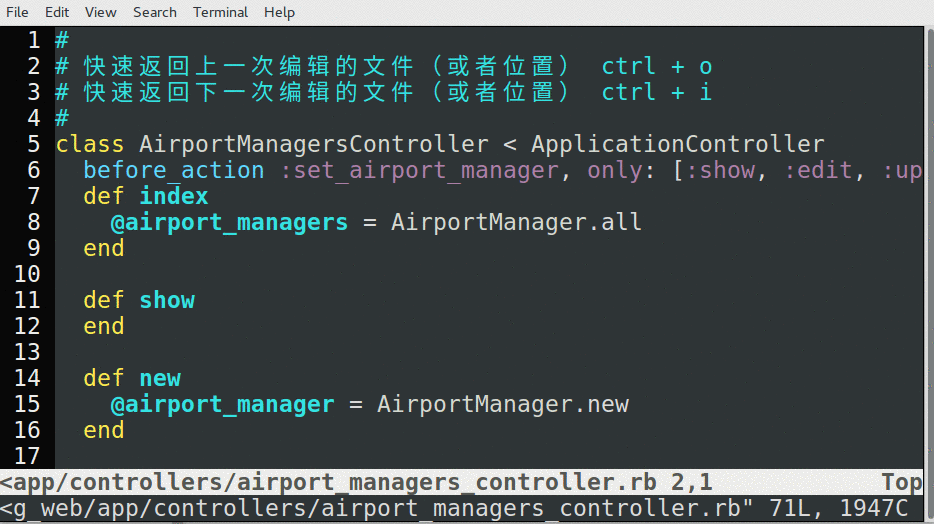 世界上最牛的编辑器:Vim2(原创动图演示所有例子!)_ 图片描述