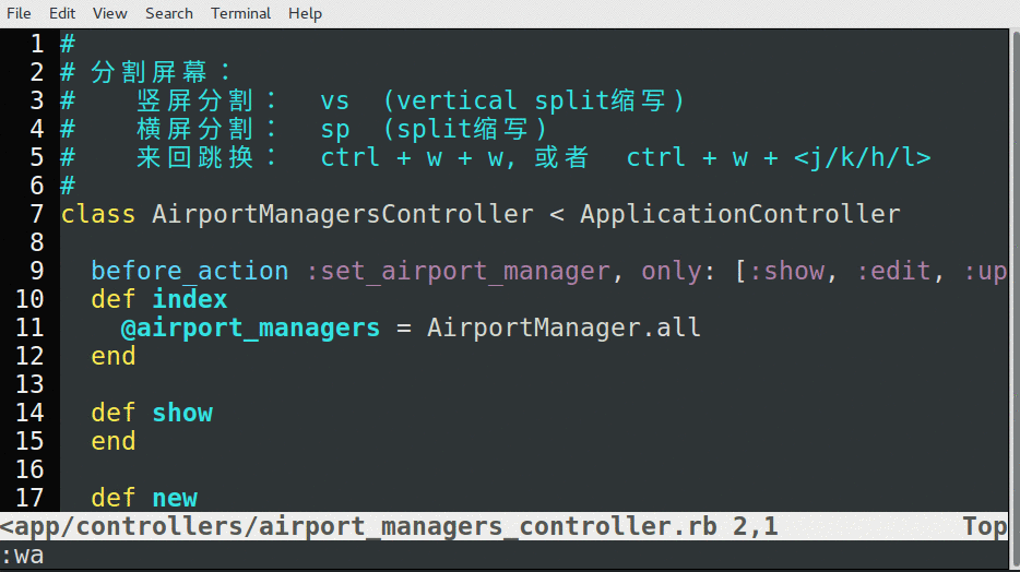 世界上最牛的编辑器:Vim3(原创动图演示所有例子!)_ 图片描述