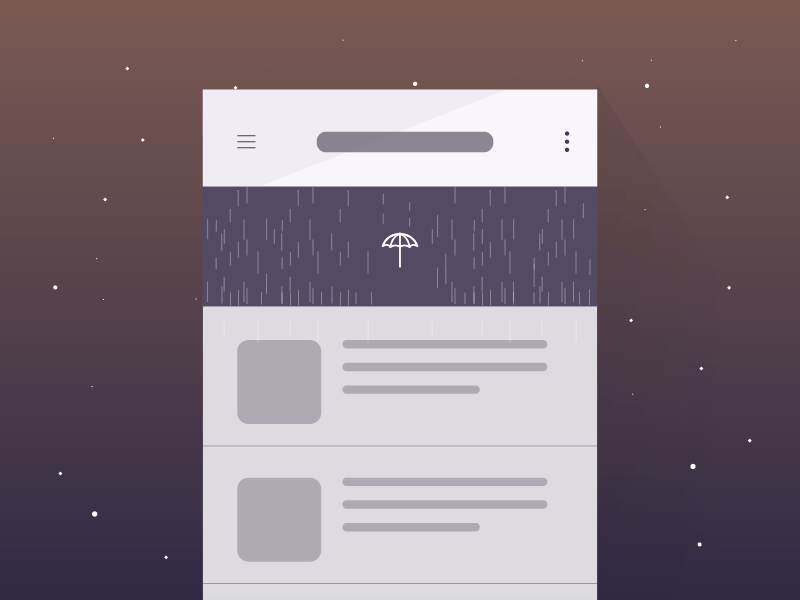 UI设计:如何玩转微交互_ https://dribbble.com/shots/2242263--1-Pull-to-refresh-Freebie-Weather-Concept