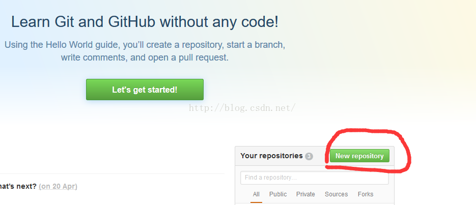node.js+Hexo+Git搭建个人博客_ 创建仓库