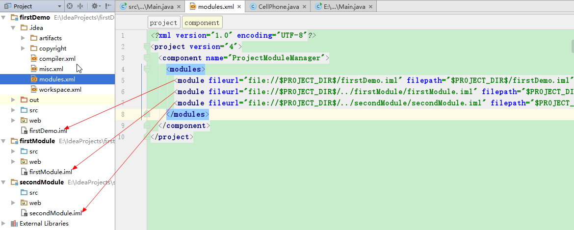 Intellijidea里importmodule导入模块失败_ 图片描述
