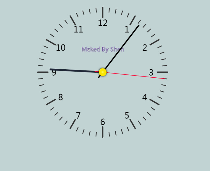 听说最近时钟很惹火?我也来一波时钟~_ 图片描述