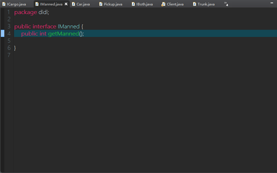 Java入门第二季租车系统_ 轿车借口