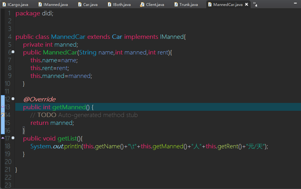 Java入门第二季租车系统_ 轿车